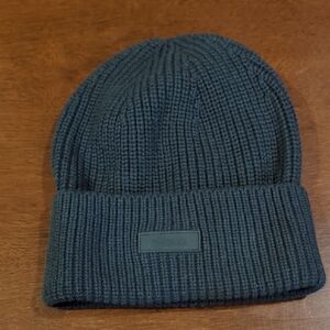 Athleta Cozy Hour Teal Green Knit Beanie